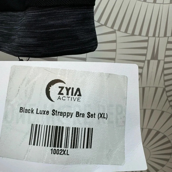 Zyia NWT Women Black Mesh Crop Top‎ XL - Picture 3 of 7